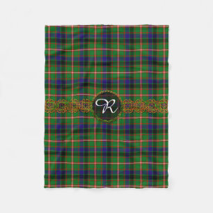Monogramm-ReidTartan Fleecedecke