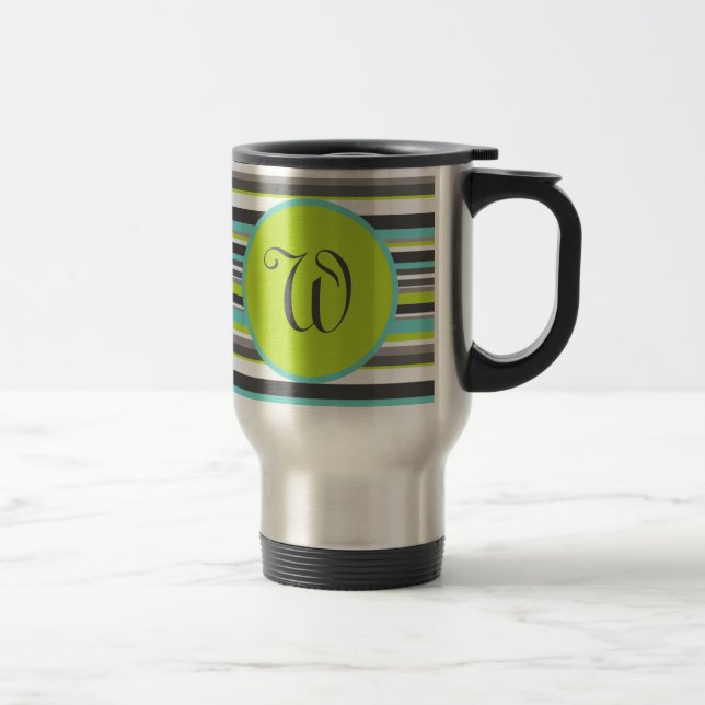 Monogramm-Reise-Tasse Reisebecher (Rechts)