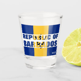Monogramm Republik Barbados Schnapsglas