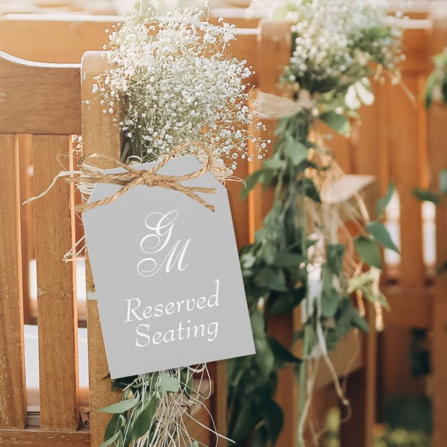 Monogramm reservierte Hochzeit (Von Creator hochgeladen)