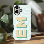Monogramm Retro-Initialen des Prüfbretts iPhone 16 Hülle<br><div class="desc">Geben Sie Ihrem iPhone 16 Pro Max eine einzigartige, personalisierte Touch mit diesem auffälligen Gehäuse mit einem trendigen Schachbrettmuster. Das Gehäuse wurde so konzipiert, dass es Ihre Individualität widerspiegelt, und wird mit Ihren Initialen - einem für Ihren Vornamen und einem für Ihren Nachnamen - abgestimmt. Das feine, zeitgenössische Schachbrettmuster verleiht...</div>