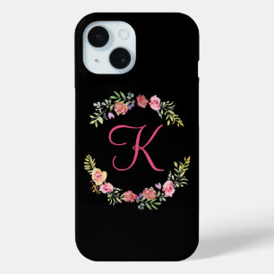 Monogramm, rosa, gelb und grün Case-Mate iPhone hülle
