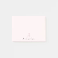 Monogramm Rosa | Moderne Minimalistische Weibchen