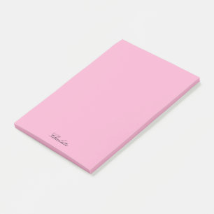 Monogramm Rosa Moderne Schrift Minimalistisch Benu Post-it Klebezettel