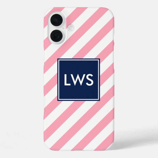 Monogramm rosa und blaue Diagonalstreifen title_seo2 (Rückseite)