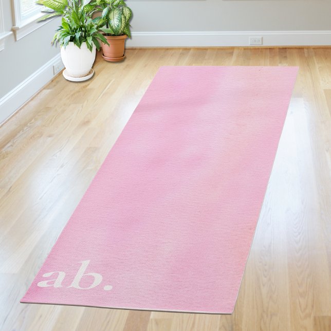 Monogramm Rosa  Yogamatte (Von Creator hochgeladen)
