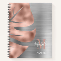 Monogramm Rose Gold Grau Monogramm