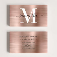Monogramm-Rose Goldschimmer