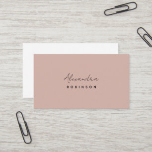 Monogramm-Rose Minimalistische Frauenkarte Visitenkarte