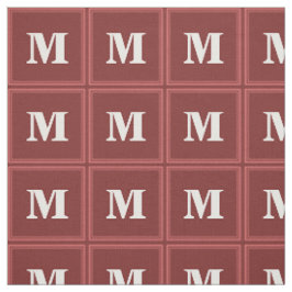 Monogramm rot stoff