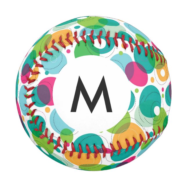 Monogramm Rundbläschen Baseball (Vorderseite Links)