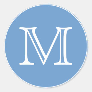 Monogramm Runder Aufkleber