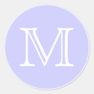 Monogramm Runder Aufkleber