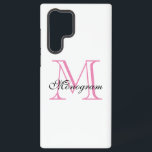 Monogramm Samsung Galaxy Hülle<br><div class="desc">Monogram Samsung Galaxy S22 Ultra Case</div>