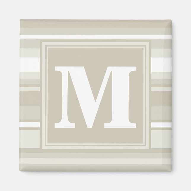 Monogramm Sandsteinstreifen Magnet (Vorne)