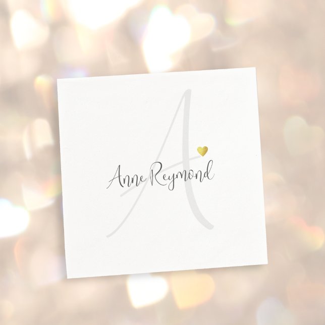 Monogramm sauberes Licht Serviette (Von Creator hochgeladen)