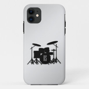 Monogramm-Schlagzeug-Set Silber Case-Mate iPhone Hülle