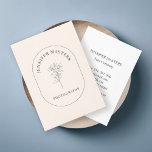 Monogramm, schlicht, elegante, floral visitenkarte<br><div class="desc">Schlicht,  elegante,  florale Visitenkarte. Gebe Sie ihren Namen & Daten ein. Über "weiteres personalisieren" können Schriftfarbe etc. individuell gewählt werden.</div>