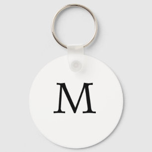 Monogramm-Schlüsselanhänger des Buchstabe-M Schlüsselanhänger