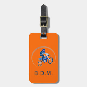 Monogramm-Schmutz-Radfahrer-vektorradfahrender Gepäckanhänger