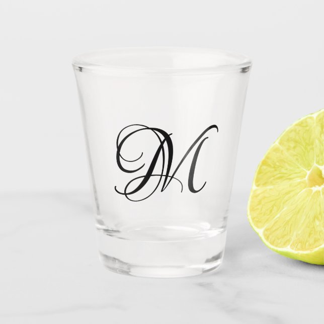 Monogramm Schnapsglas (Vorderseite)