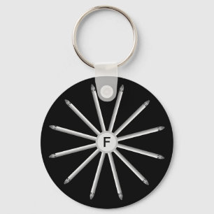 Monogramm - Schraubendreherbits - Stylisch Modern  Schlüsselanhänger