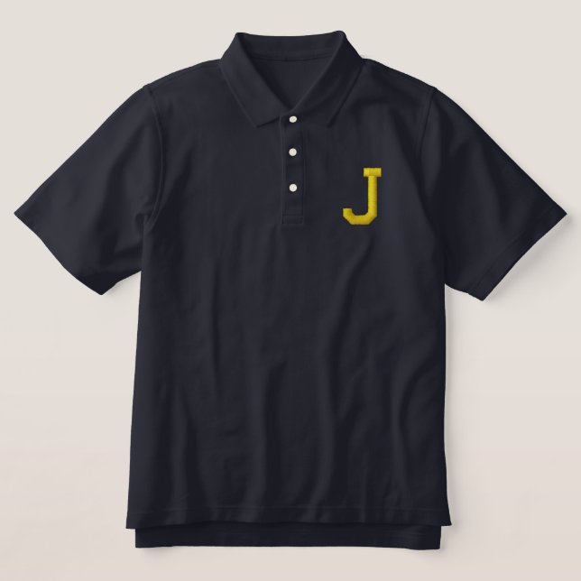 MONOGRAMM SCHREIBEN J EMBROIDERES SHIRT (Design Vorderseite)