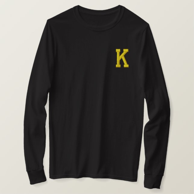 MONOGRAMM SCHREIBEN K EMBROIDERTES SHIRT (Design vorne)