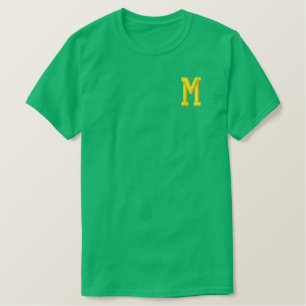 MONOGRAMM SCHREIBEN M EMBROIDERTER T - SHIRT