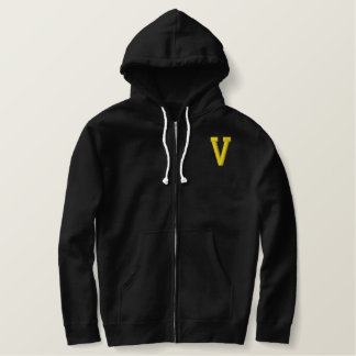MONOGRAMM SCHREIBEN V EMBROIDERHOODIE BESTICKTER HOODIE