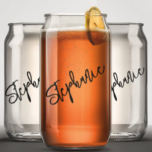 Monogramm Schrift Name Personalisiert  Dosenglas