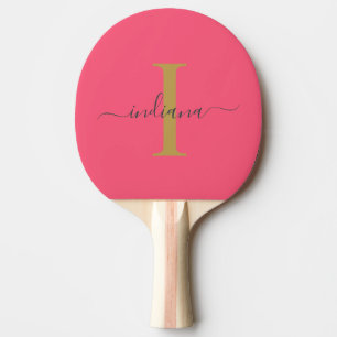 Monogramm-Schriftname Modern Modern Tischtennis Schläger