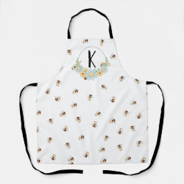 Monogramm-Schürze für Whimsikrobben und Honeycomb Schürze