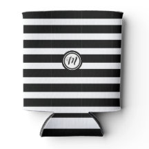 Monogramm, schwarz und weiß, horizontal gestrichen