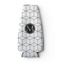 Monogramm Schwarz-Weiß-Elegant