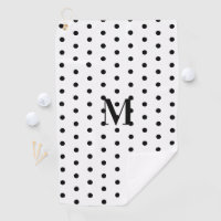 Monogramm Schwarz-Weiß-Punkte