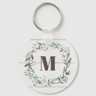 Monogramm   segnete VII   ließ uns Zuhause bleibe Schlüsselanhänger