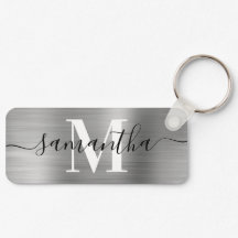 Monogramm-Silber-Foil-Rechteck