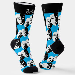 Monogramm-Socken für die Theaterkomödie und die Tr Socken