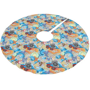 Monogramm Sommerfutter Muster 2 Polyester Weihnachtsbaumdecke