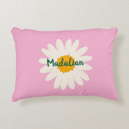 Monogramm Sonnenblumencreme Dekokissen