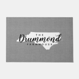 Monogramm-Staat der Familie North Carolina Doormat Fußmatte