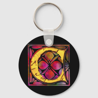 Monogramm: Stainglass C Schlüsselanhänger