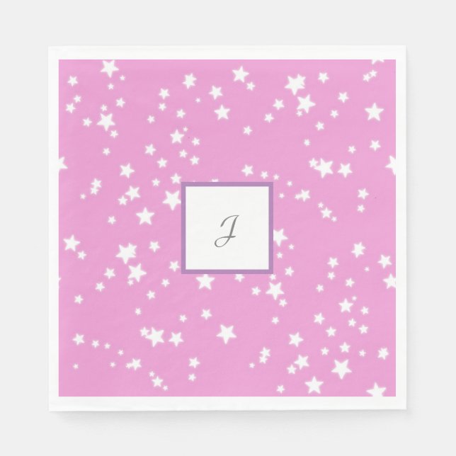 Monogramm Stars Serviette (Vorderseite)