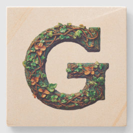 Monogramm Steinuntersetzer