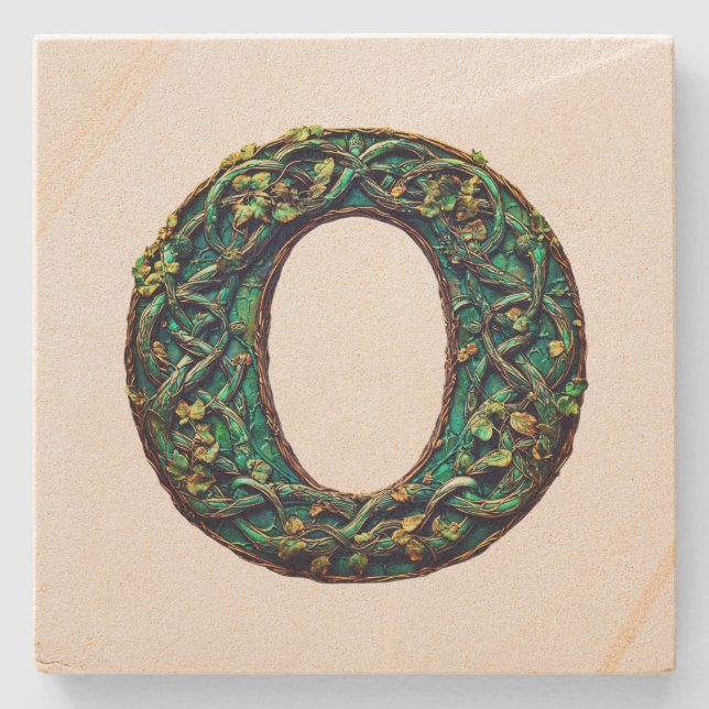 Monogramm Steinuntersetzer (Vorderseite)