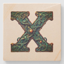 Monogramm Steinuntersetzer