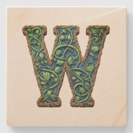 Monogramm Steinuntersetzer