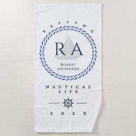 Monogramm Strandtuch