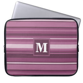 Monogramm-Streifen Laptopschutzhülle